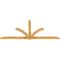Ekena Millwork Redmond Rough Sawn Timber Gable Bracket, Western Red Cedar, 96"W x 44"H x 2"D x 4"F, 11/12 Pitch GBW096X44X0204RED00RWR - alternate 3